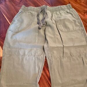 Maurices Green Cargo Pants with Elastic Waistband